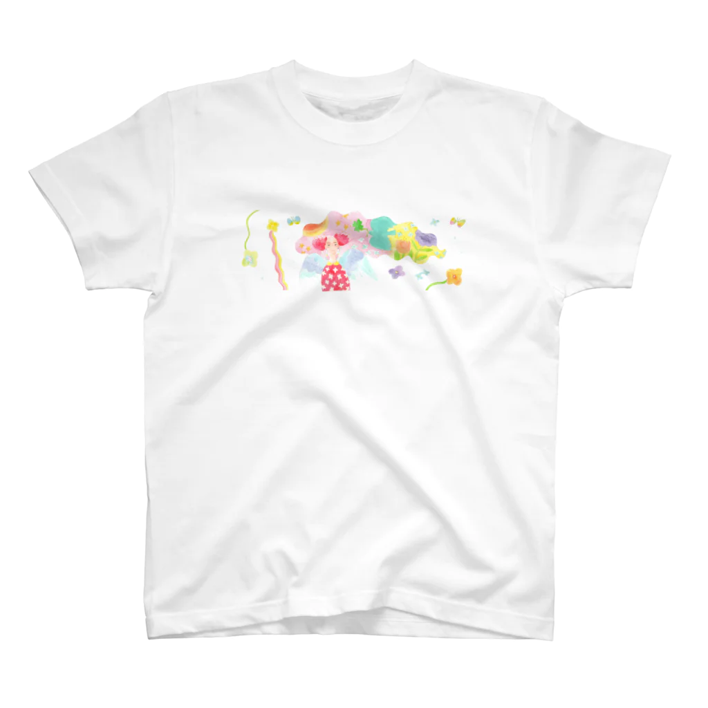 優しい世界の花曇りの天使 Regular Fit T-Shirt