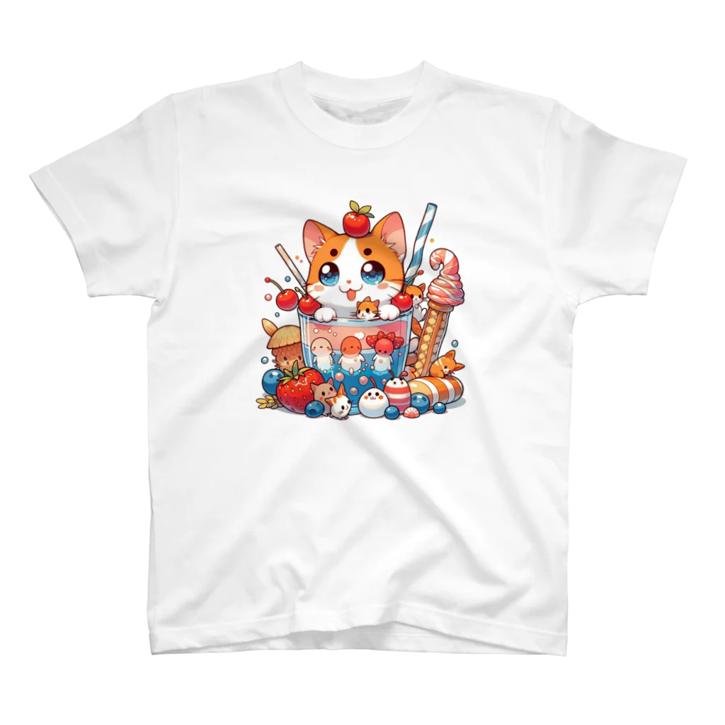 Super_Bluemoonの招き子猫🎵 スタンダードTシャツ