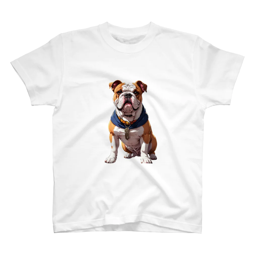 マニーのわんちゃんグッズの強そうなブルドック（犬） スタンダードTシャツ