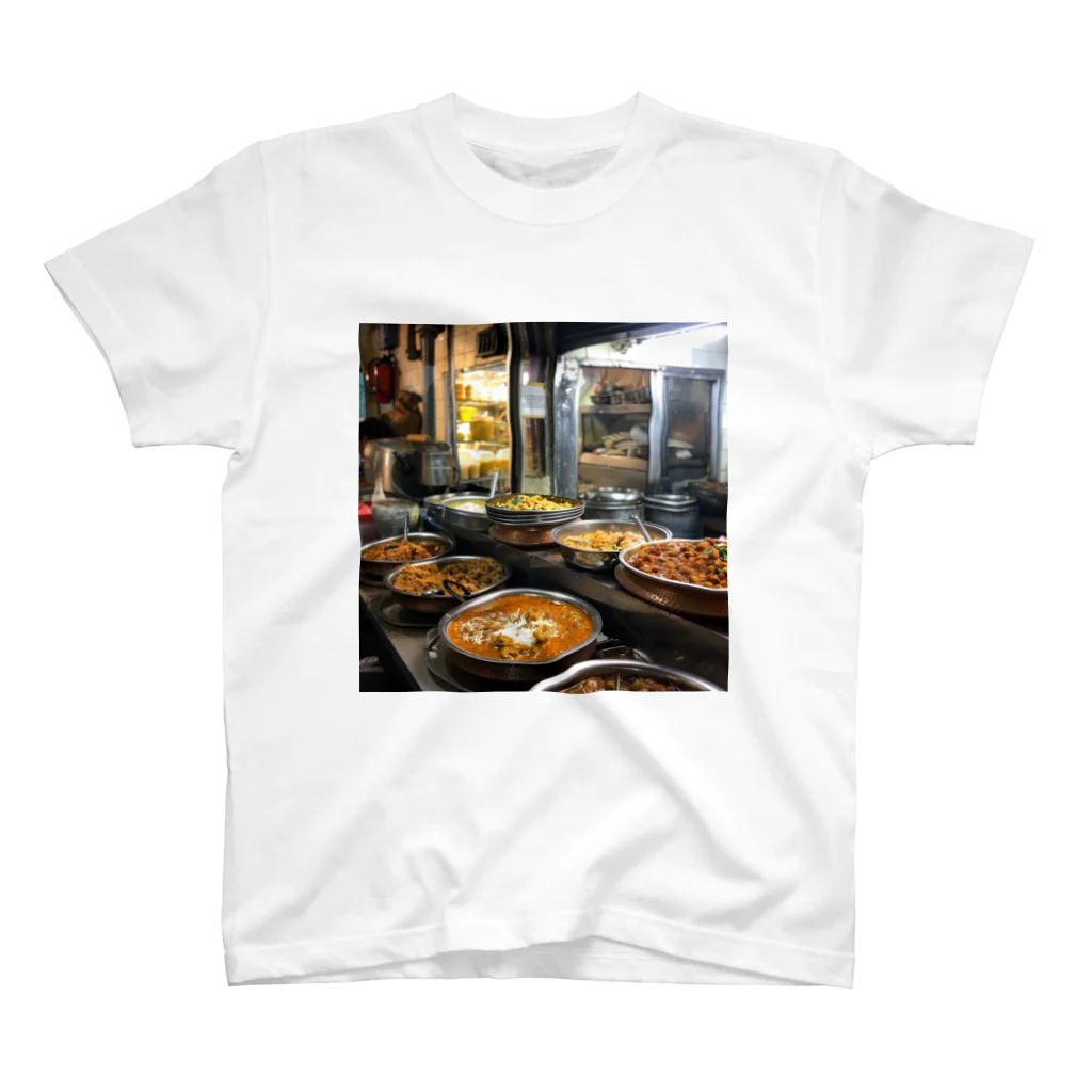 AQUAMETAVERSEのカレー屋店内の厨房風景　kouchan 1616 スタンダードTシャツ