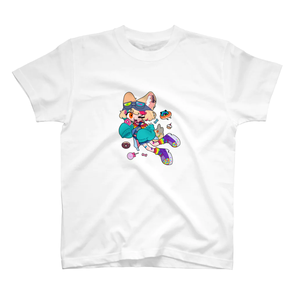 🌈八七橋 奈菜彩💖お絵描き遊び人VのPOPJUMPなち❣️ スタンダードTシャツ