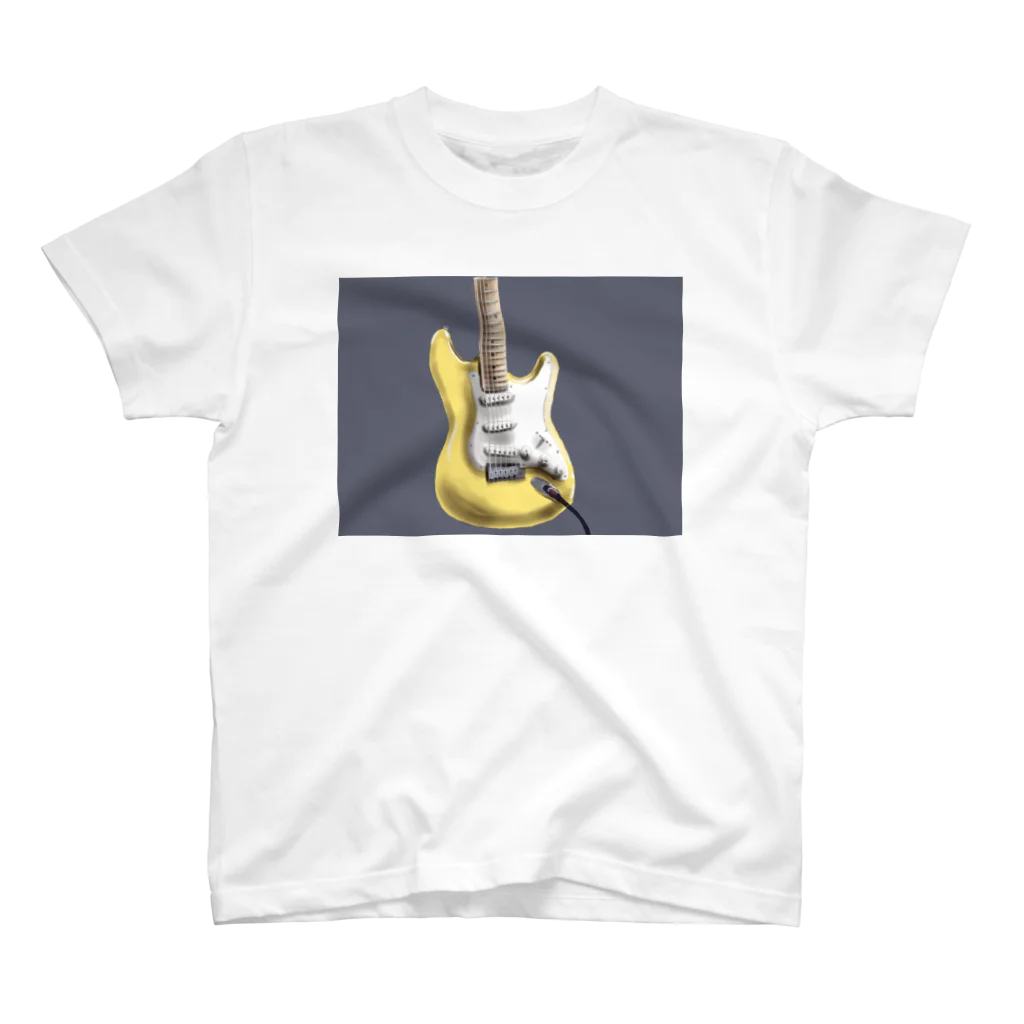 🏝南国の離島に憧れるイラストレーターのスキャロップギター スタンダードTシャツ