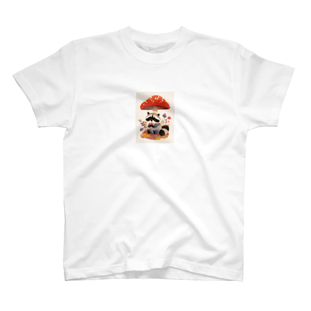 AQUAMETAVERSEのアライグマのお食事　Hime  2530 Regular Fit T-Shirt
