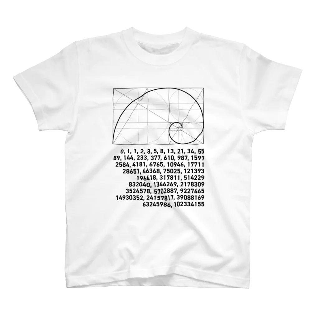 numversのfibonacci  スタンダードTシャツ