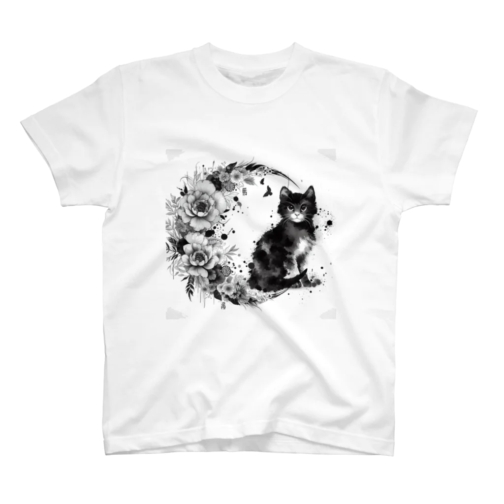 猫の墨遊の猫のスズ Regular Fit T-Shirt