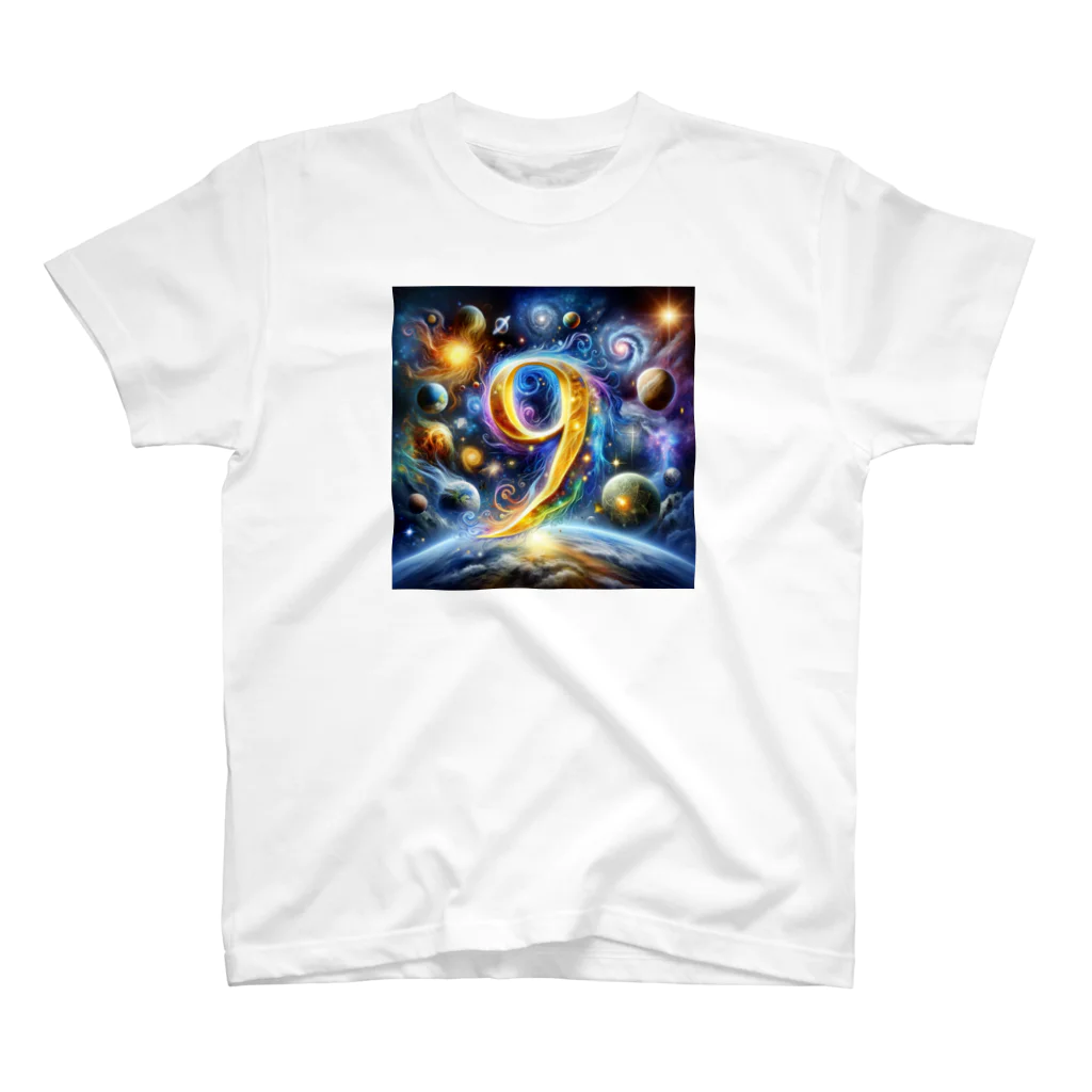 Super_Bluemoonの神秘的な数字 No.9🎵 スタンダードTシャツ