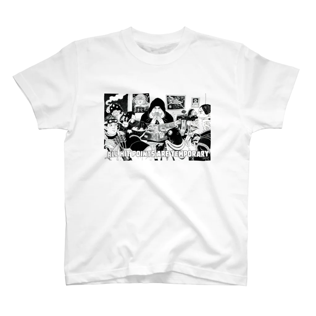 Robin LindströmのAll HP are temporary b&w Regular Fit T-Shirt