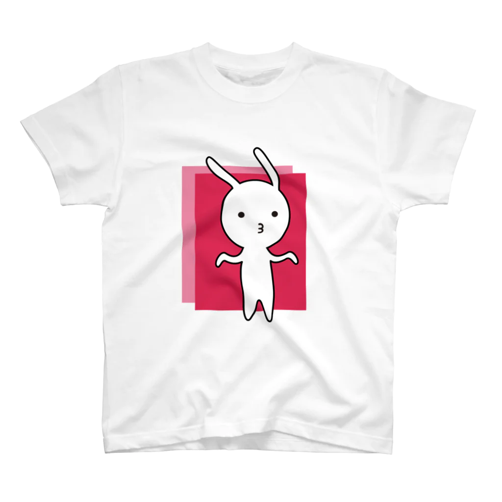 yumikanの素うさぎ ーとぼけ顔ー スタンダードTシャツ