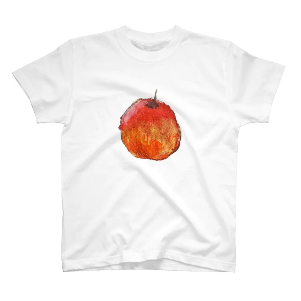 青山屋の９歳児がクレヨンで描いたりんご スタンダードTシャツ