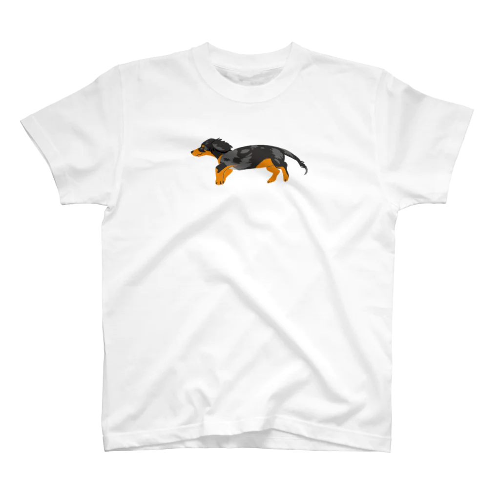 ちゃう犬の寝そべりダックス君 Regular Fit T-Shirt