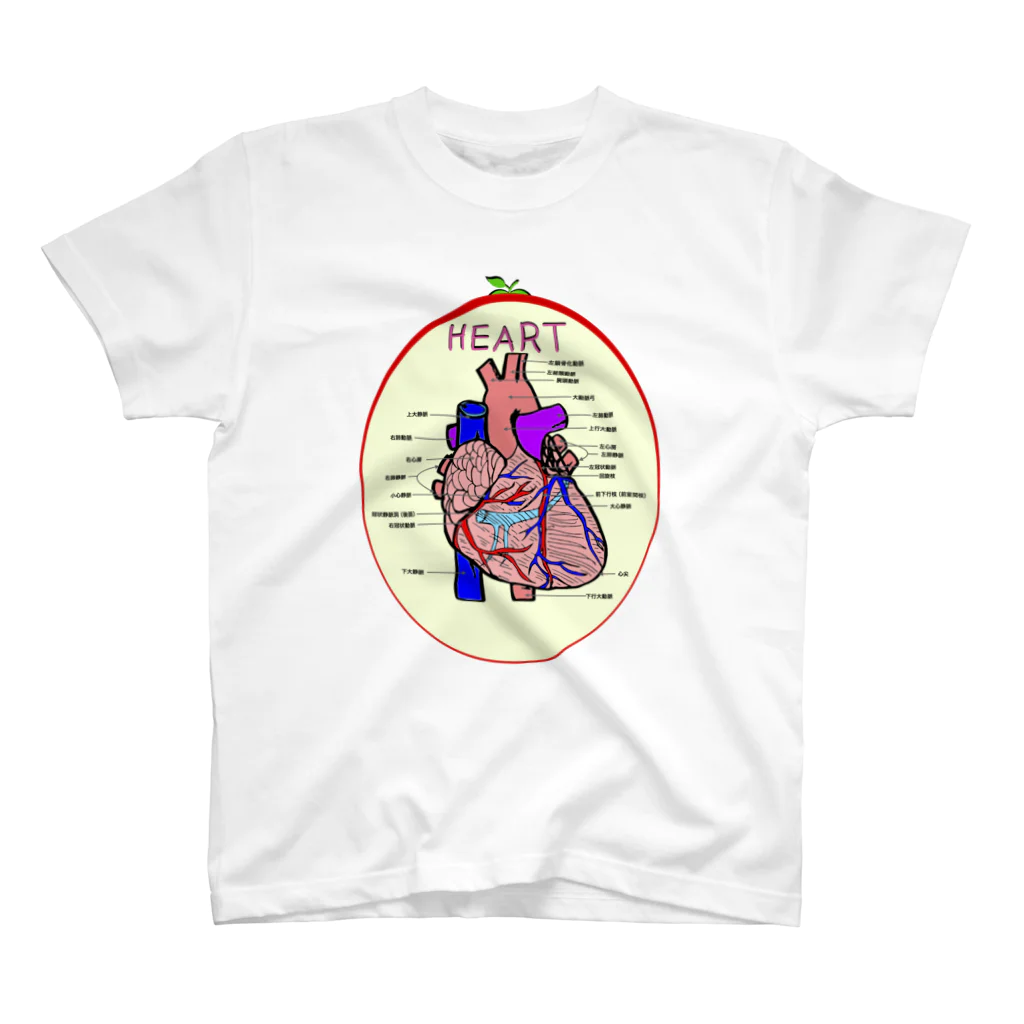 カズヨシ太郎のお店　Kazuyoshi Taro's shopの心臓　HEART スタンダードTシャツ