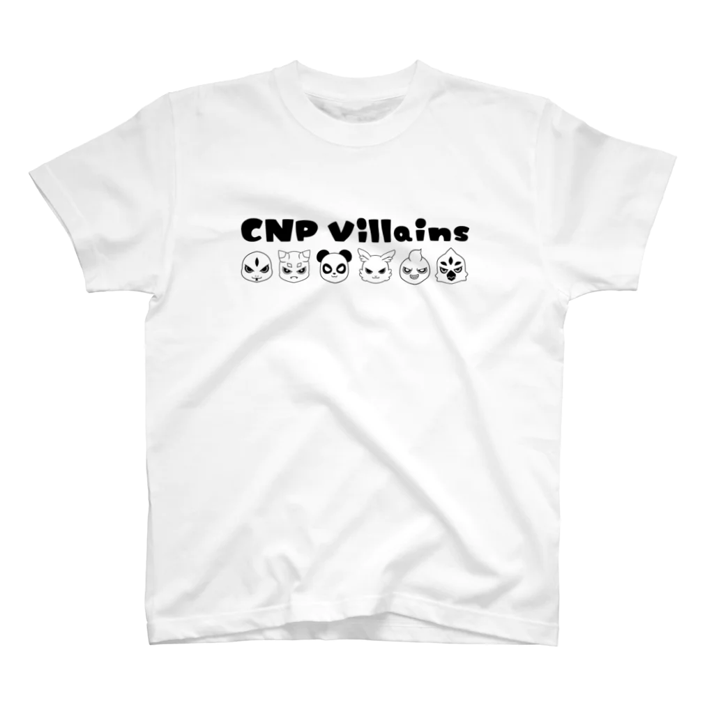 CNPVillains official StoreのCNPVillains 6アイコンBK スタンダードTシャツ