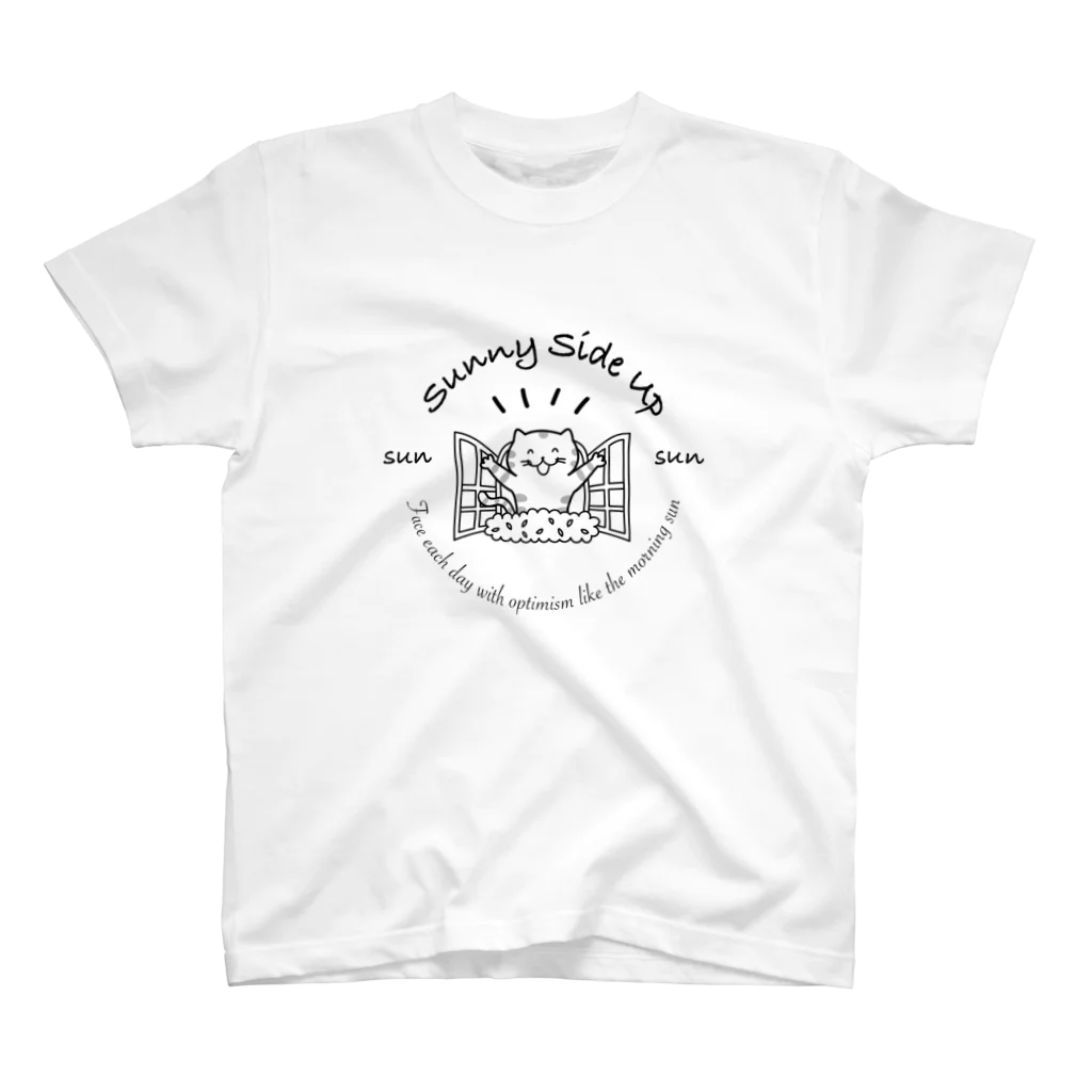 カワラリマーのSunny Side Up(猫) Regular Fit T-Shirt