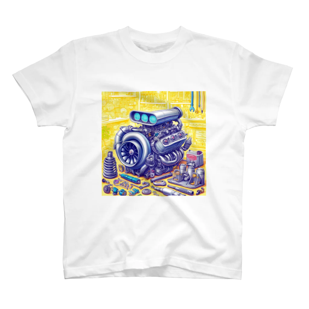 the blue seasonのメカニックの夢遊園地 Regular Fit T-Shirt