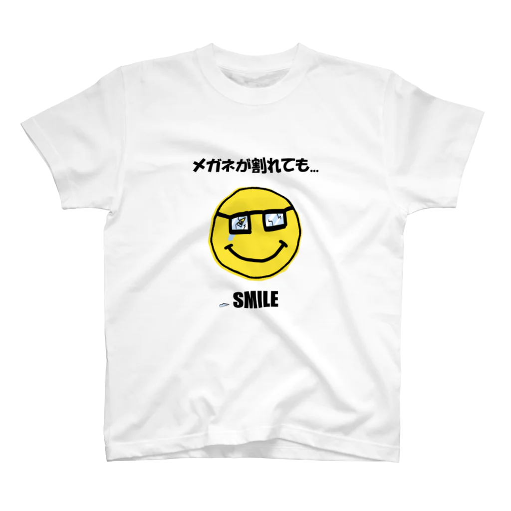 mo-zaicのメガネが割れても...ＳＭＩＬＥ（た、たいした事ないから...） Regular Fit T-Shirt