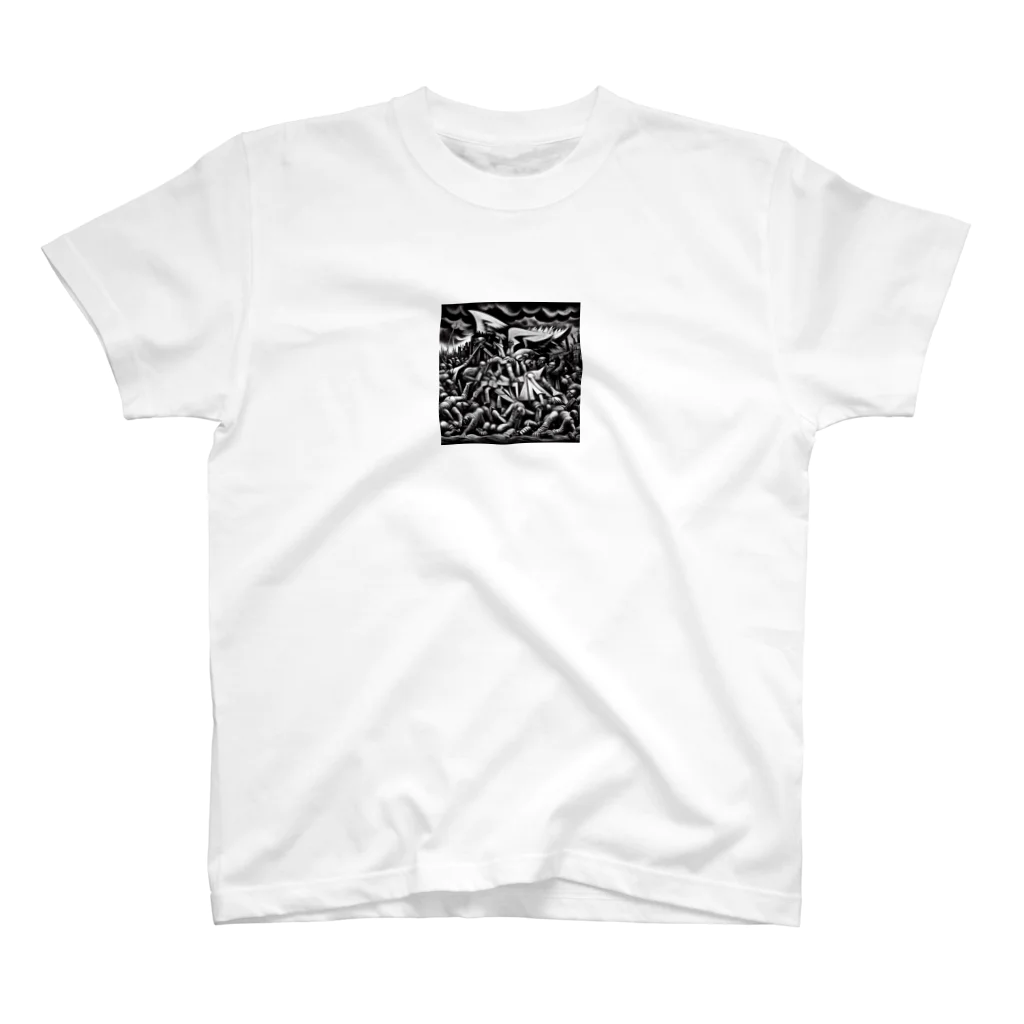 u_me_u_meのピカソ風2 Regular Fit T-Shirt