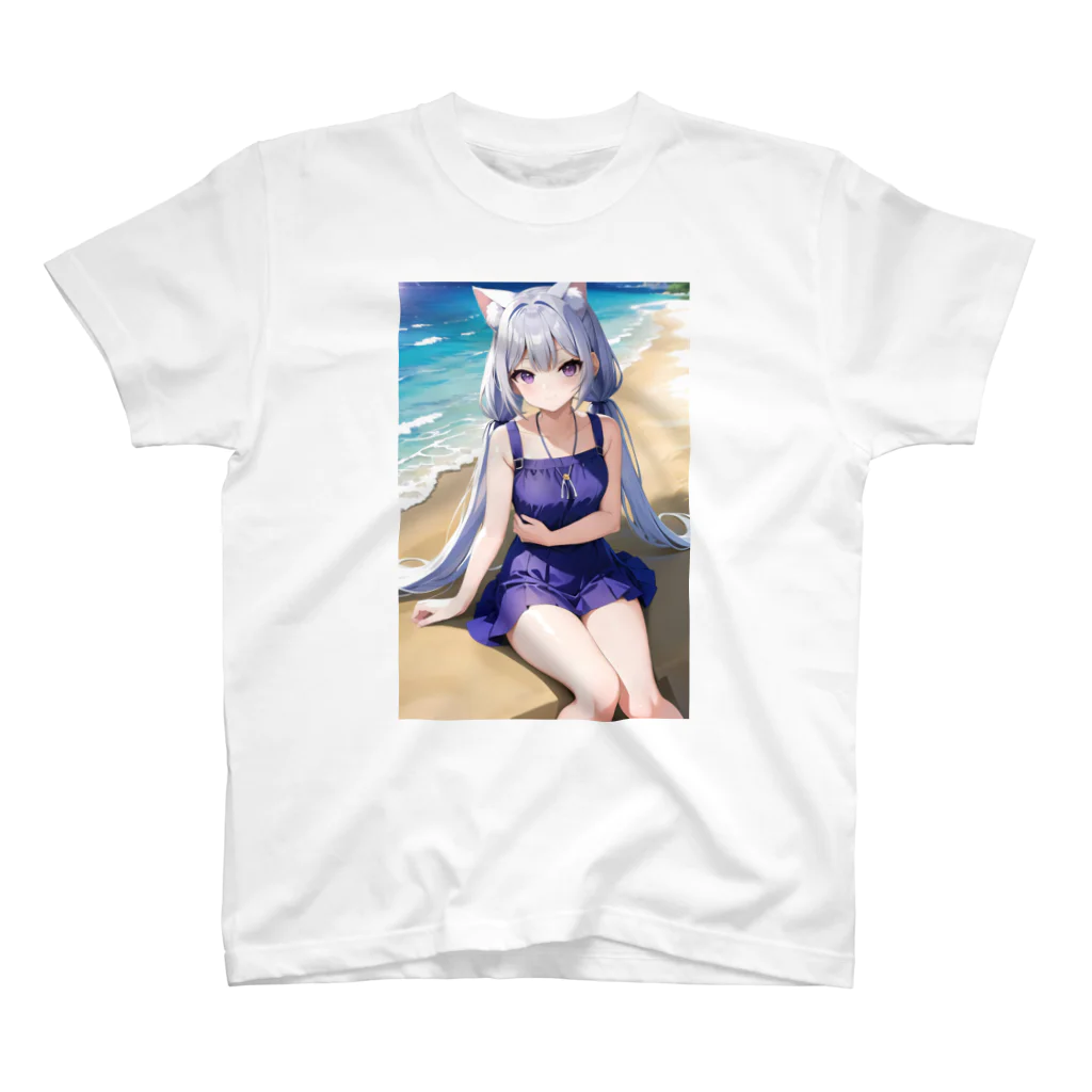 魔法猫少女ルナの魔法猫少女ルナ ビーチ13 高校生 Regular Fit T-Shirt