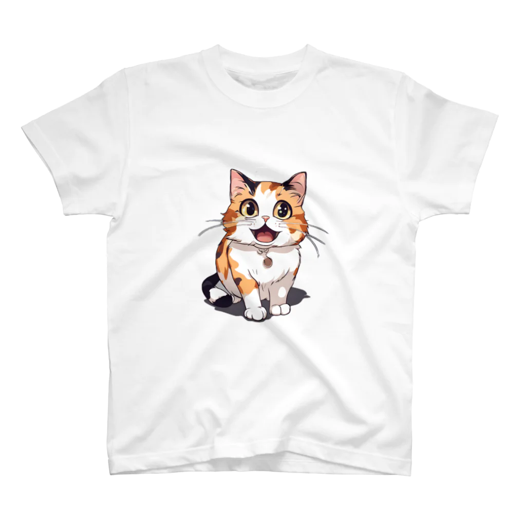 マダイ大佐の補給廠の三毛猫チーちゃんグッズ スタンダードTシャツ