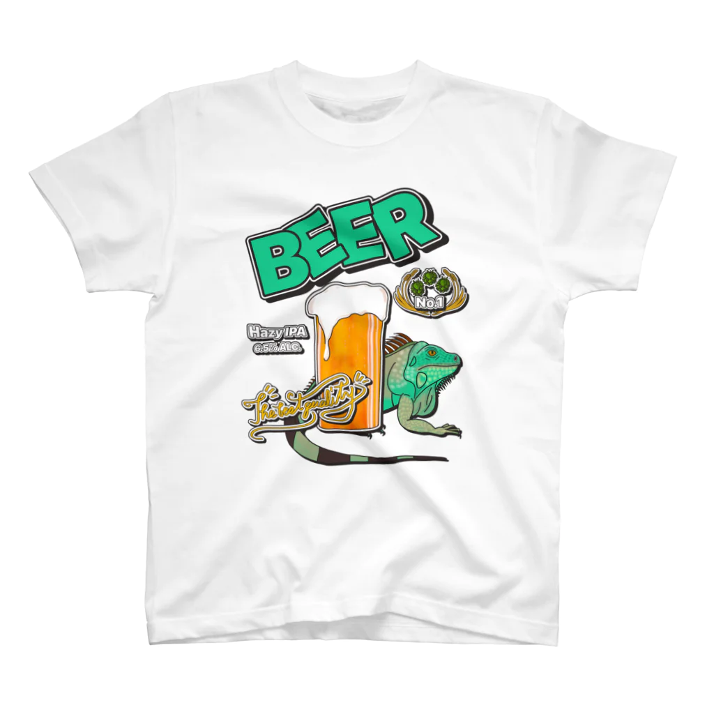 a-bow's workshop(あーぼぅズ ワークショップ)のIguana Beer スタンダードTシャツ