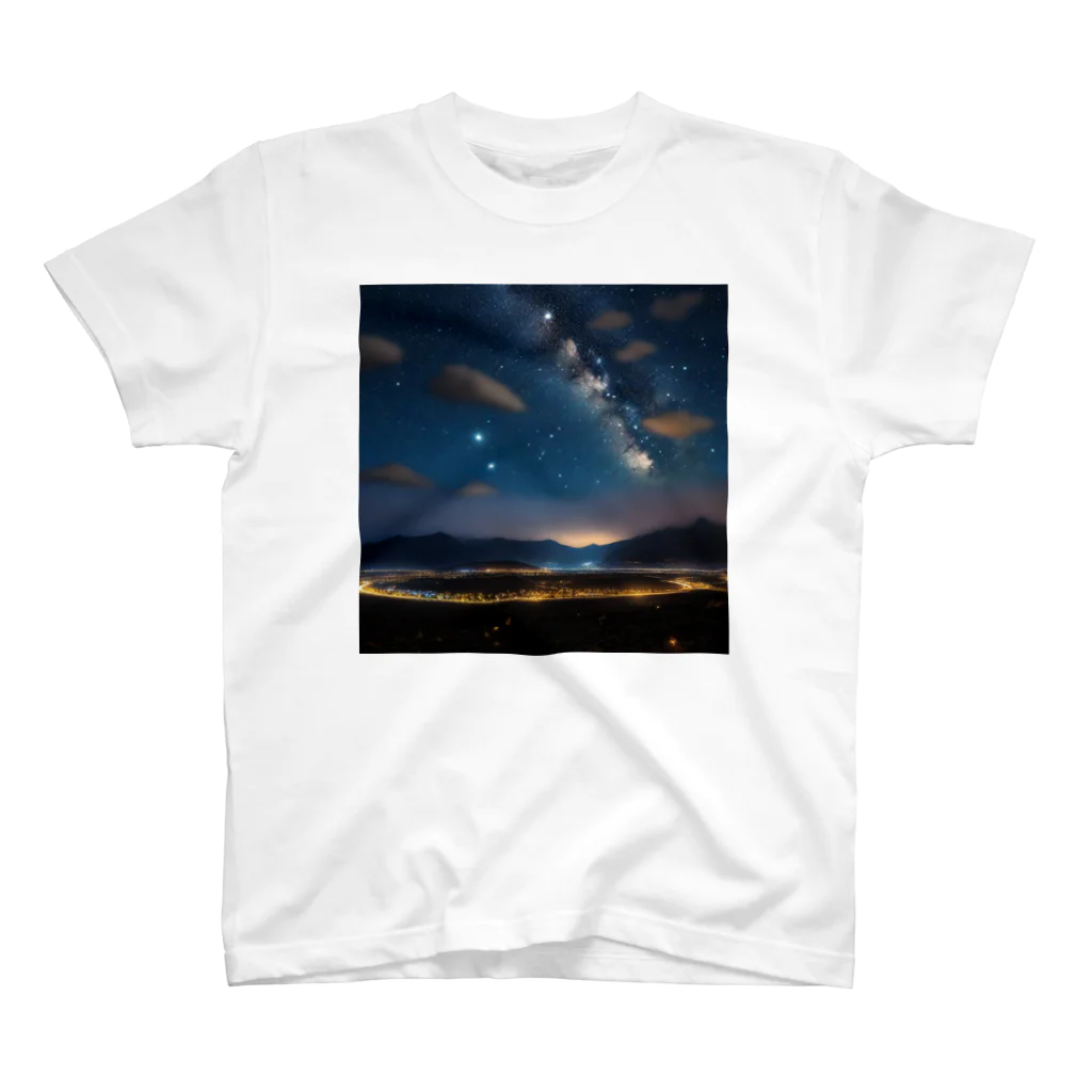 モカステの星空 Regular Fit T-Shirt