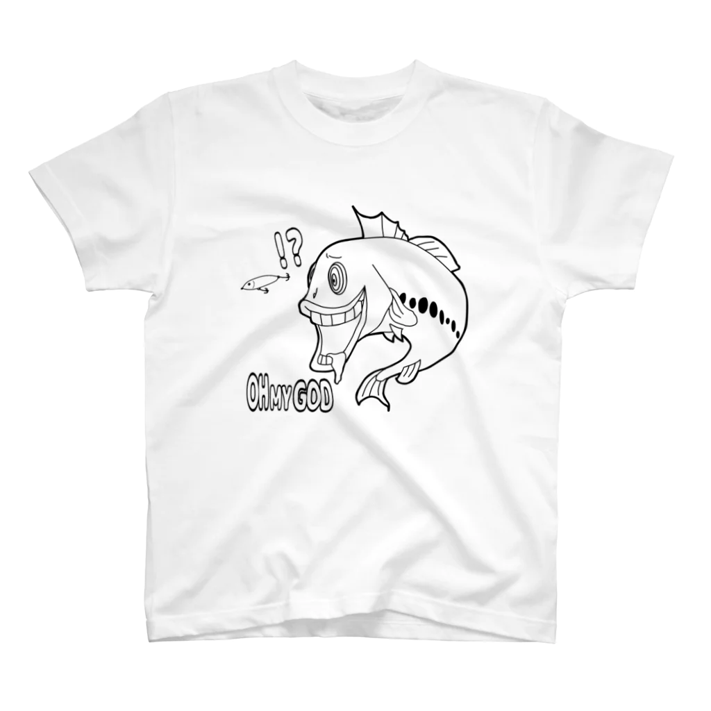 FISH UPのブラバくん　OH MY GOD スタンダードTシャツ