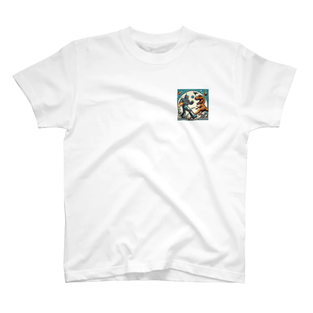 Y..Tのロボットと恐竜の戦いシリーズ スタンダードTシャツ