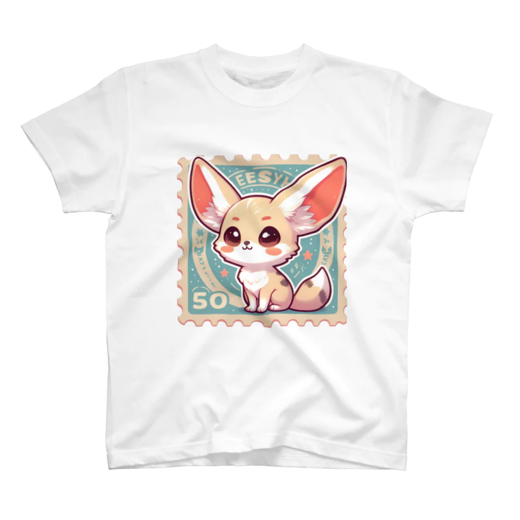 ゆうちゃんNFTいいねの耳長が可愛いフェネックちゃん スタンダードTシャツ