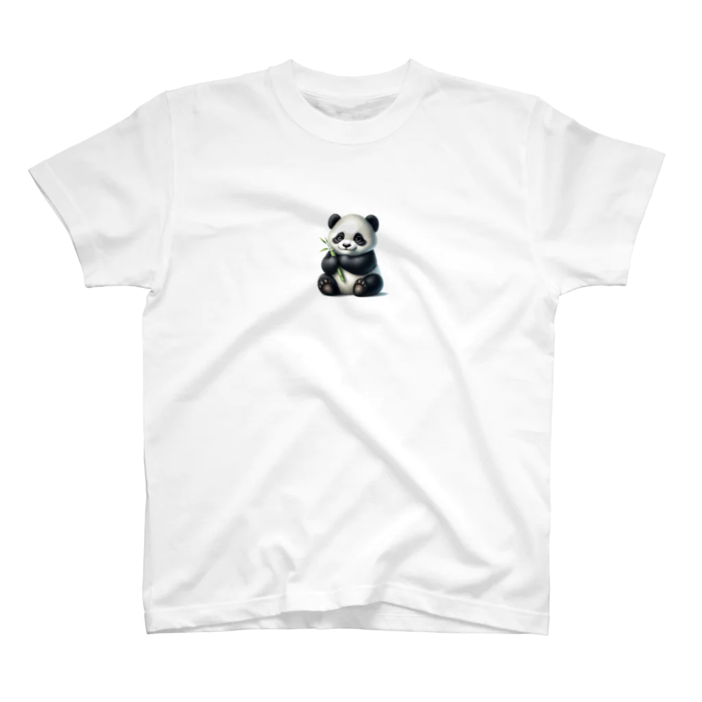 動物愛好家のパンダくん スタンダードTシャツ