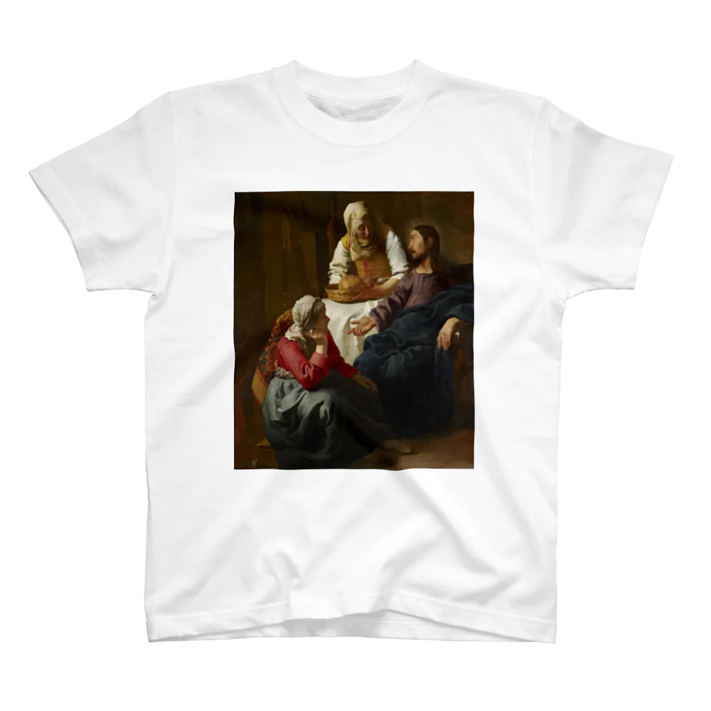 世界美術商店のマルタとマリアの家のキリスト / Christ in the House of Martha and Mary スタンダードTシャツ