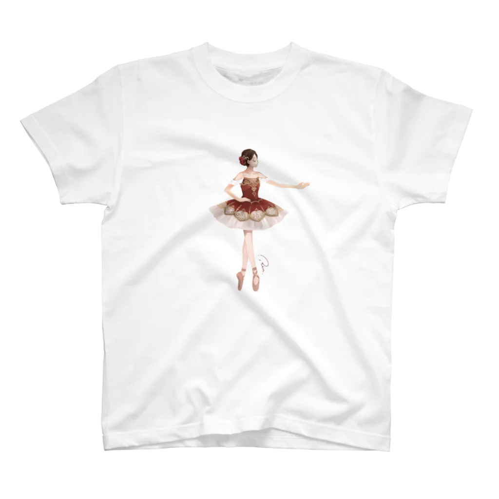 Joy. Ree Illustration SUZURI Shop のBallet (Paquita) - transparent スタンダードTシャツ