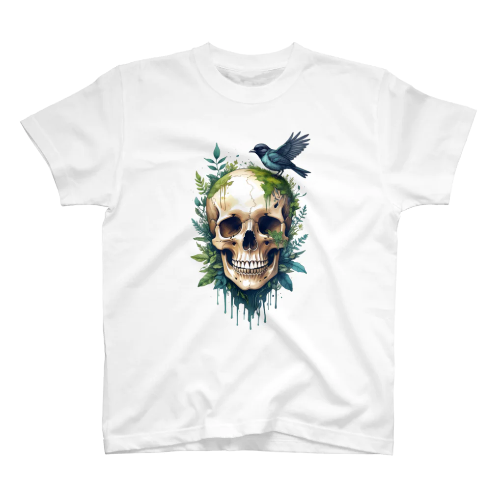 PiNK+18COMiCSのLeAF+SkULL_00002 Regular Fit T-Shirt