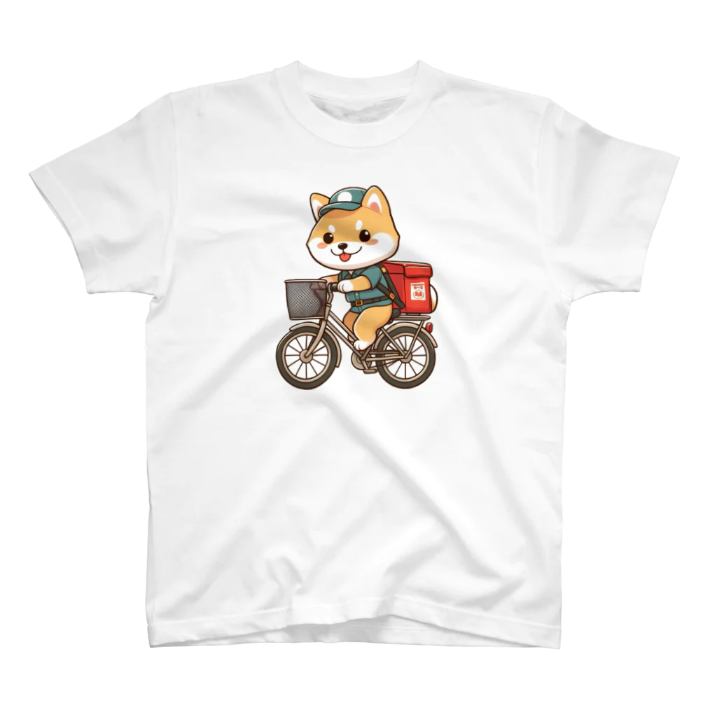 wonderwoofの働く柴犬くん Regular Fit T-Shirt