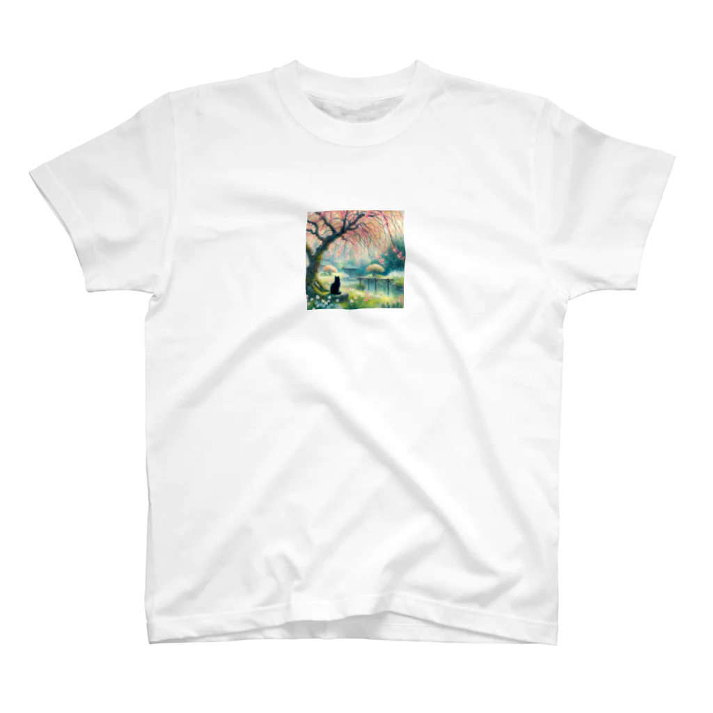 西野んカンパニーの風景と猫1 Regular Fit T-Shirt