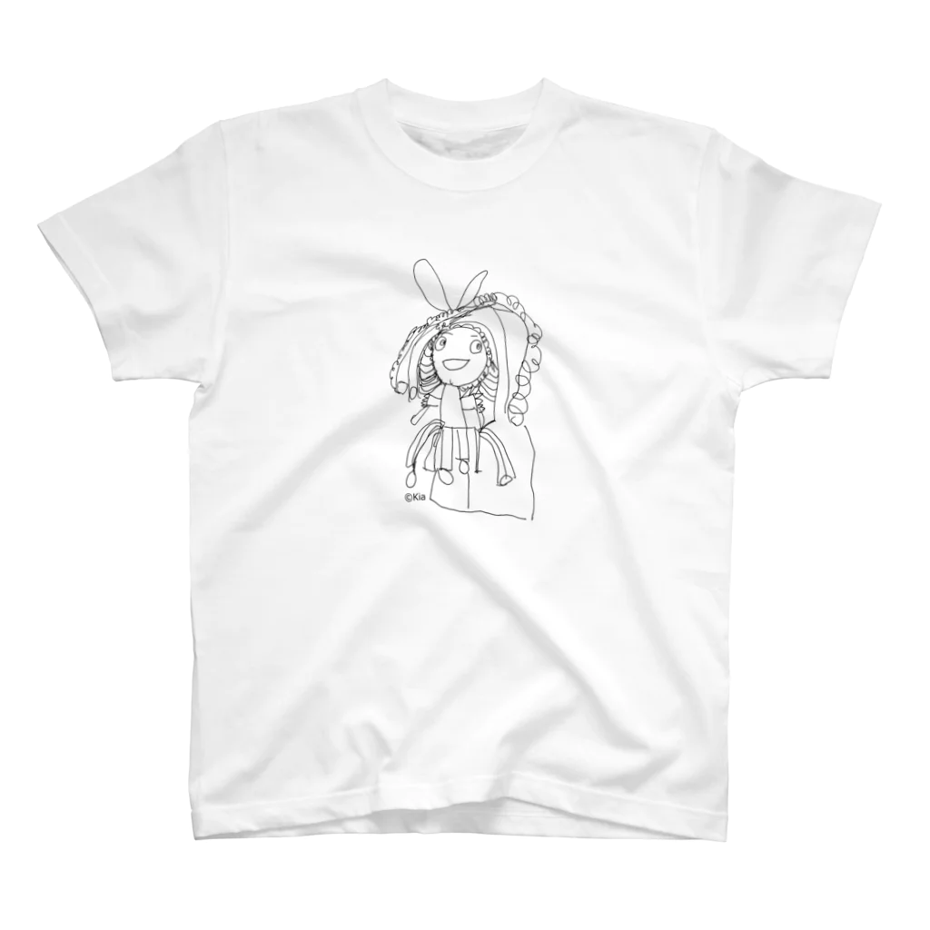 カレー屋　月夜のライオンの©Kia　第３弾 （黒） スタンダードTシャツ