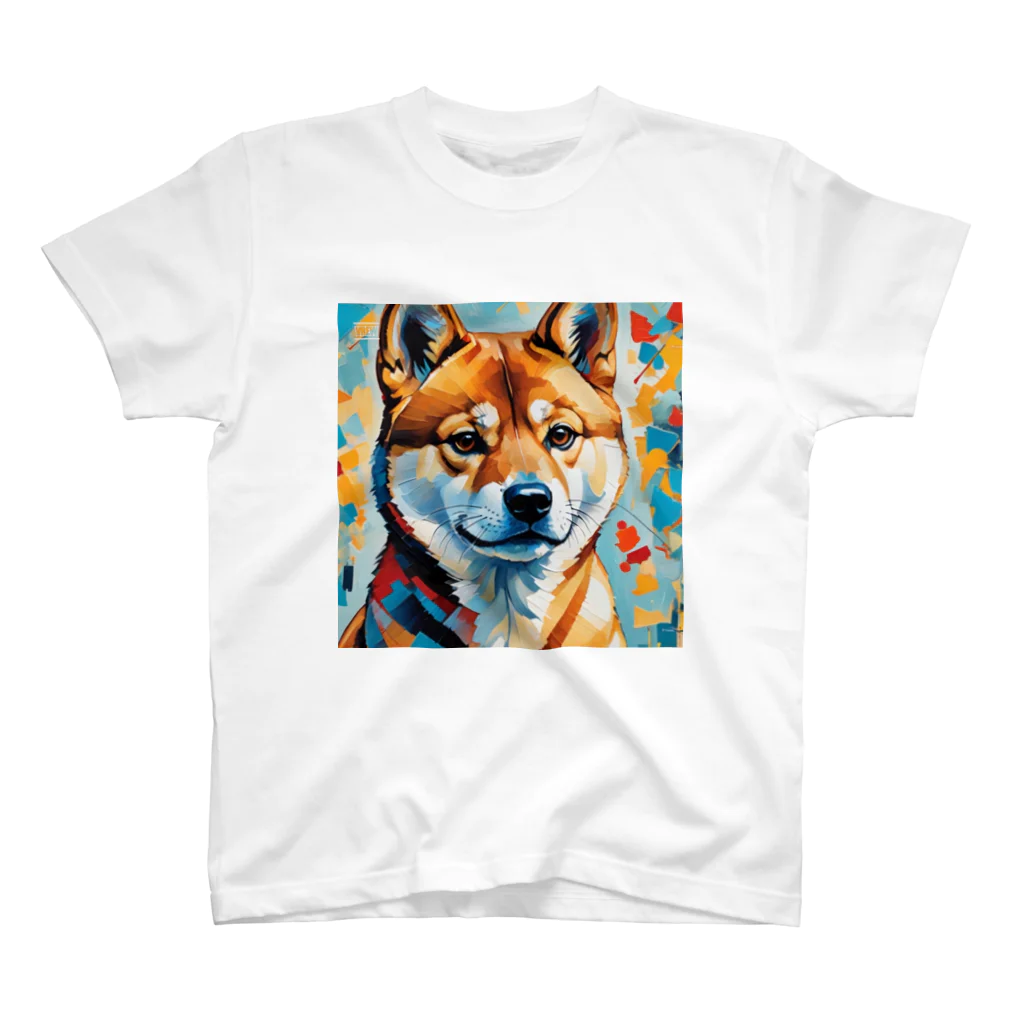 KAPPA TRAVEL GOの柴犬の幾何学 Regular Fit T-Shirt