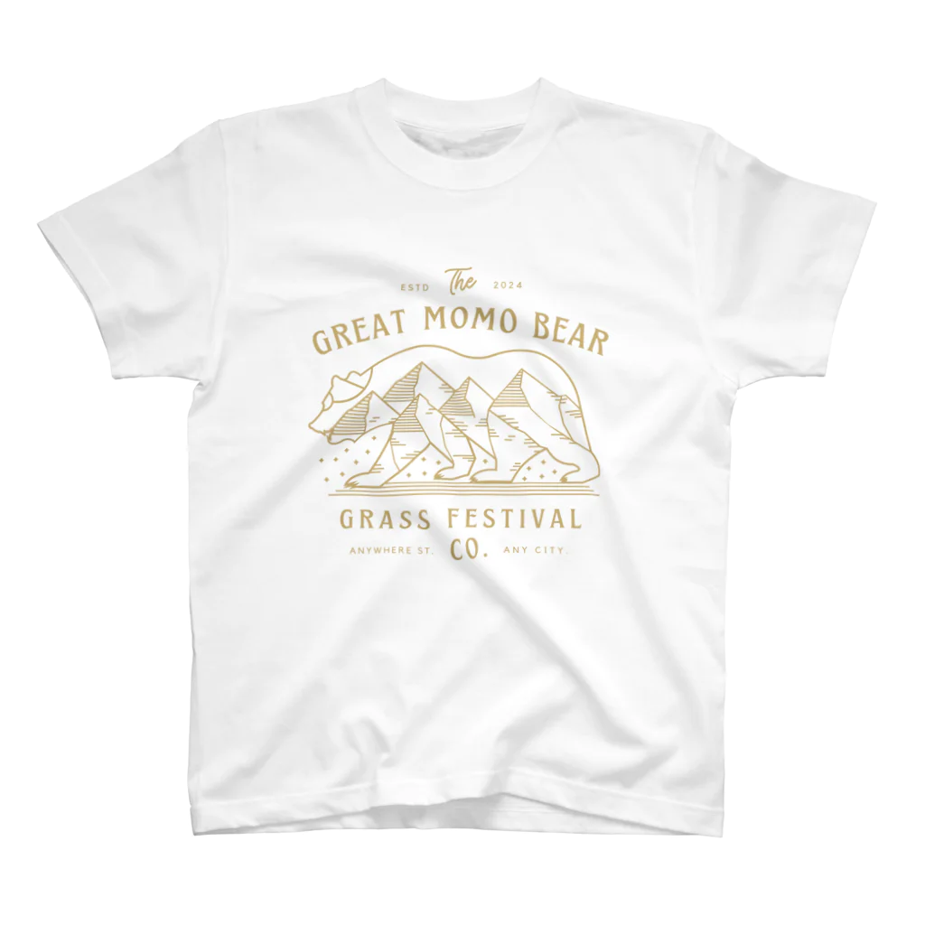 with-momoの【前面】GREAT MOMO BEAR Regular Fit T-Shirt