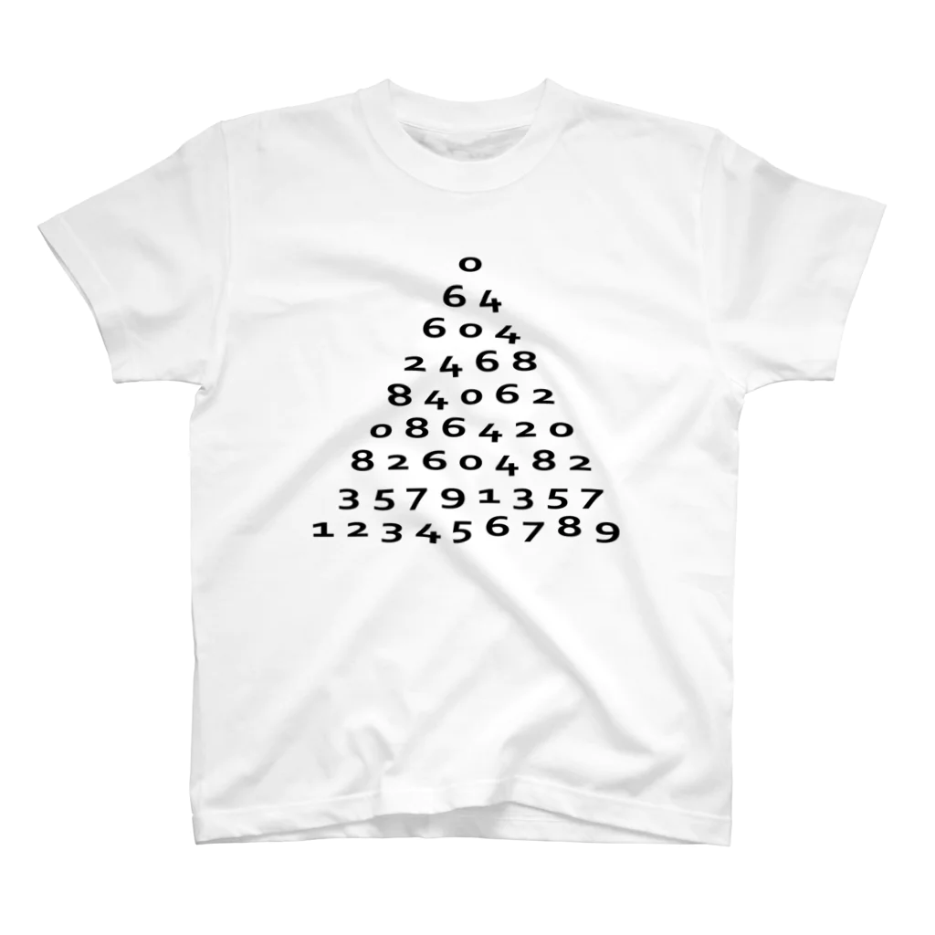 mkumakumaの数字 Regular Fit T-Shirt