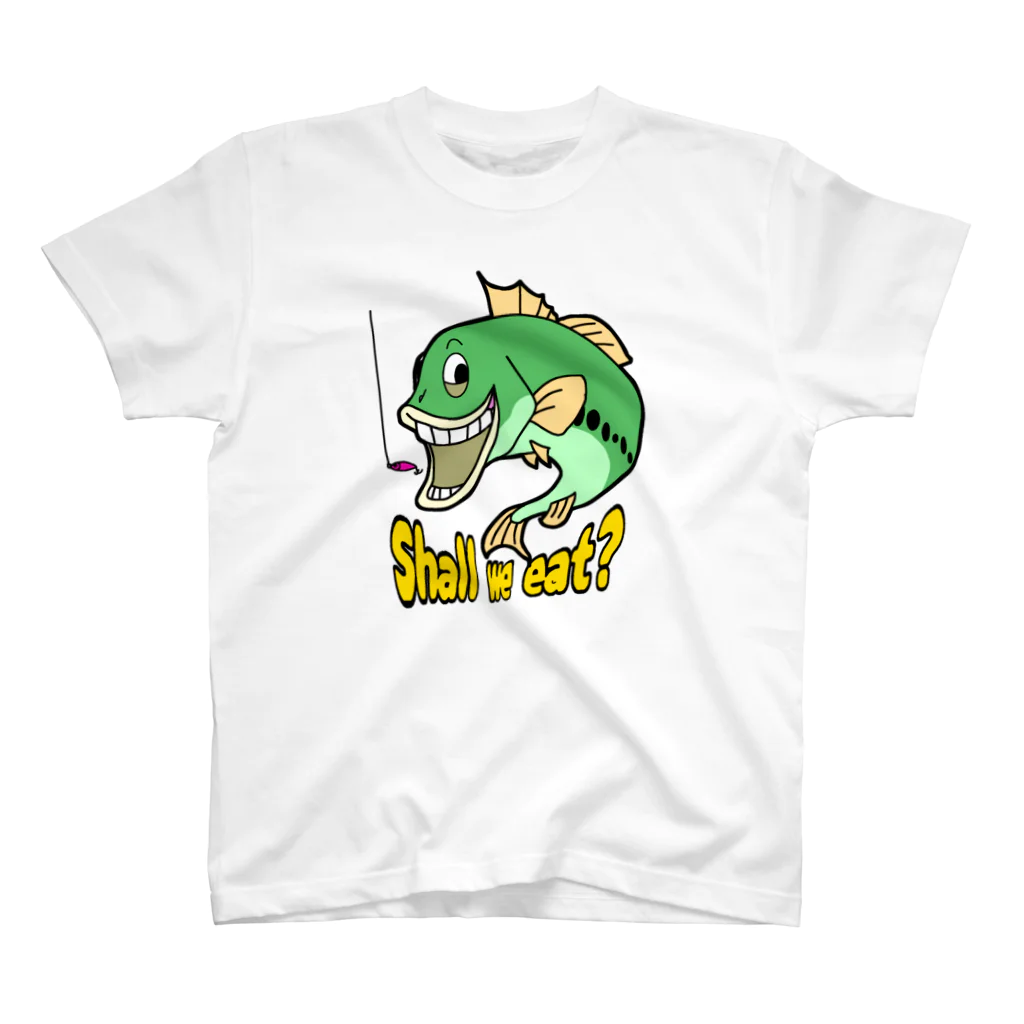 FISH UPのブラバくん　shall we eat カラー Regular Fit T-Shirt