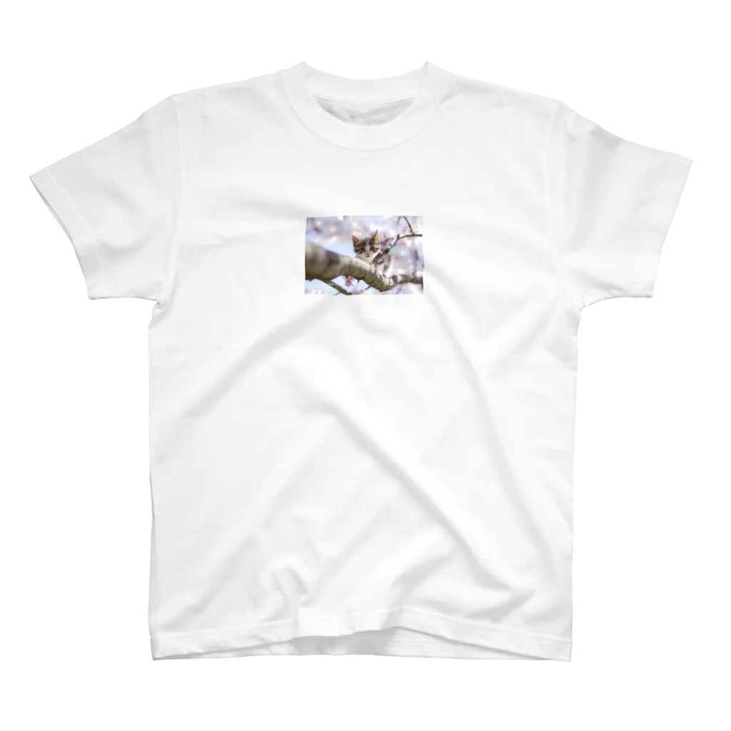 猫猫にゃんこの桜と子猫２ Regular Fit T-Shirt