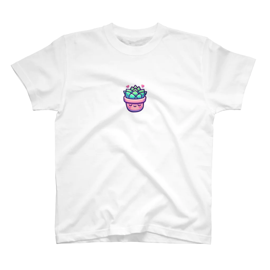 おせっ介護の多肉ちゃん Regular Fit T-Shirt