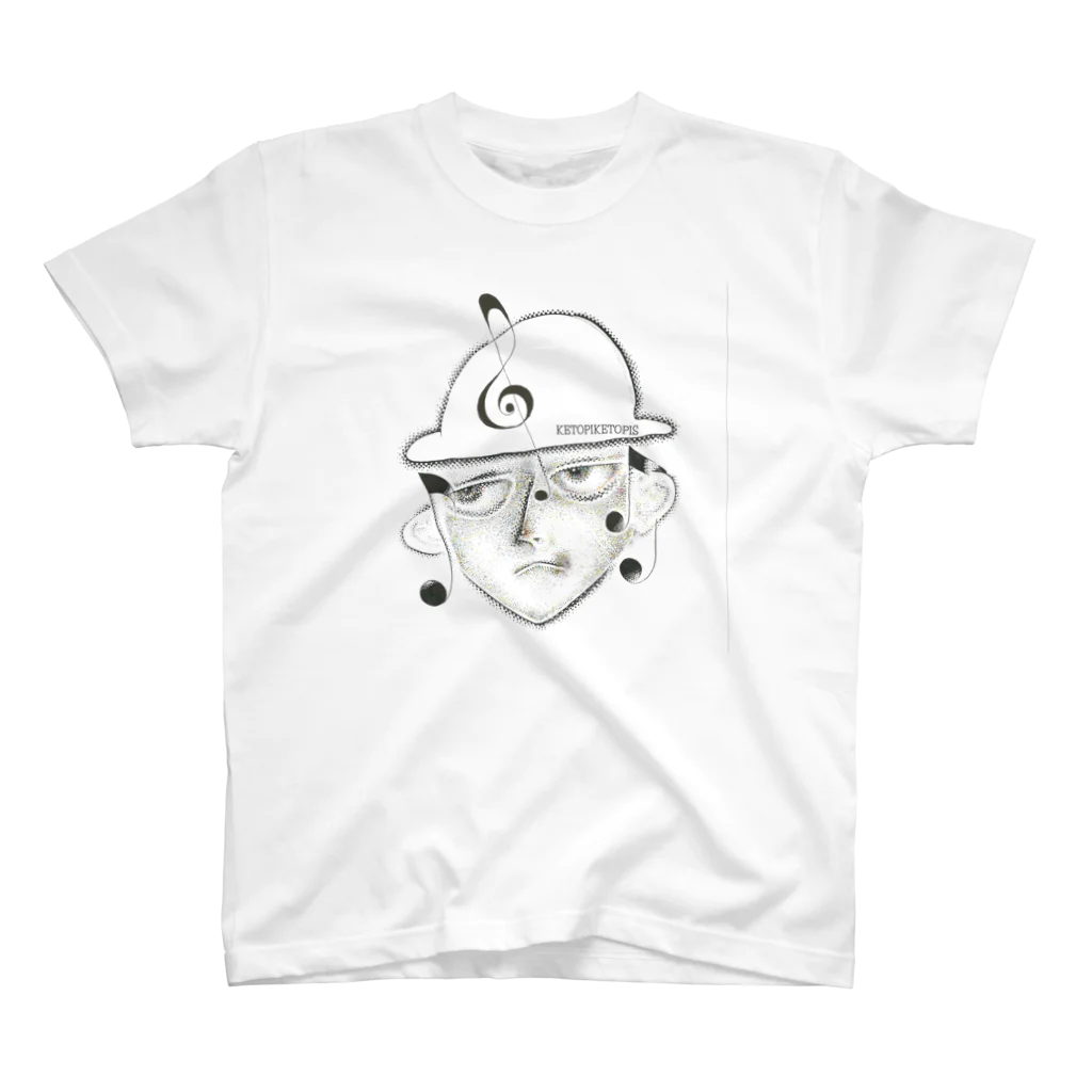 KETOPIKETOPISのアンブレラ音符 Regular Fit T-Shirt
