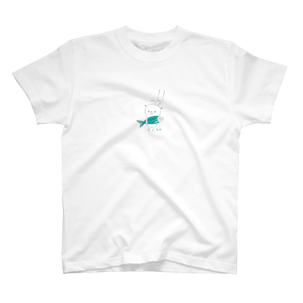 emio_414のこびとくまとお魚 スタンダードTシャツ