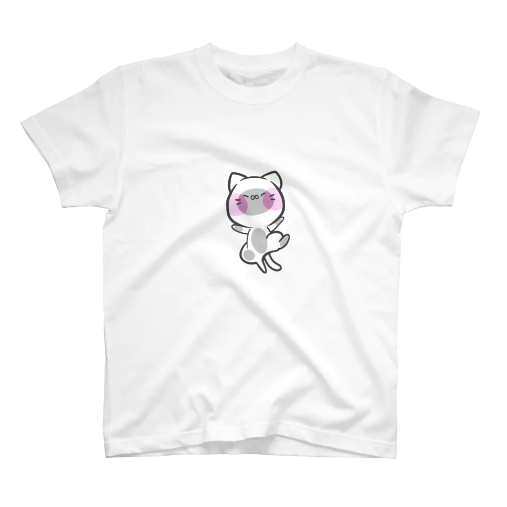 いなみかんなのゆるねこさん　ぺたっと スタンダードTシャツ