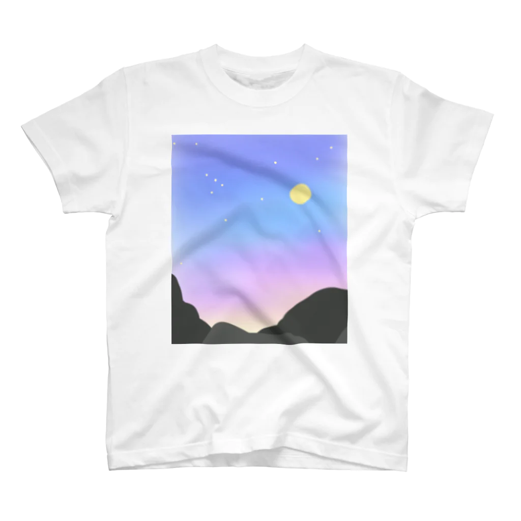 しぜんとあそんでるのの夜明けまえ散歩 スタンダードTシャツ