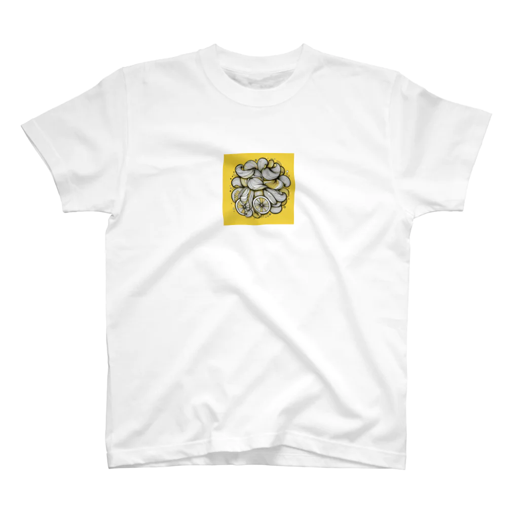ways-のレモン線画 Regular Fit T-Shirt