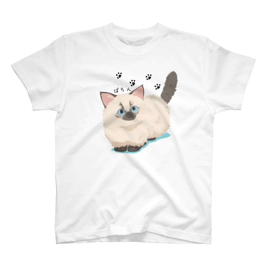 だいこくの猫絵生活ショップのばろん_猫絵生活 スタンダードTシャツ