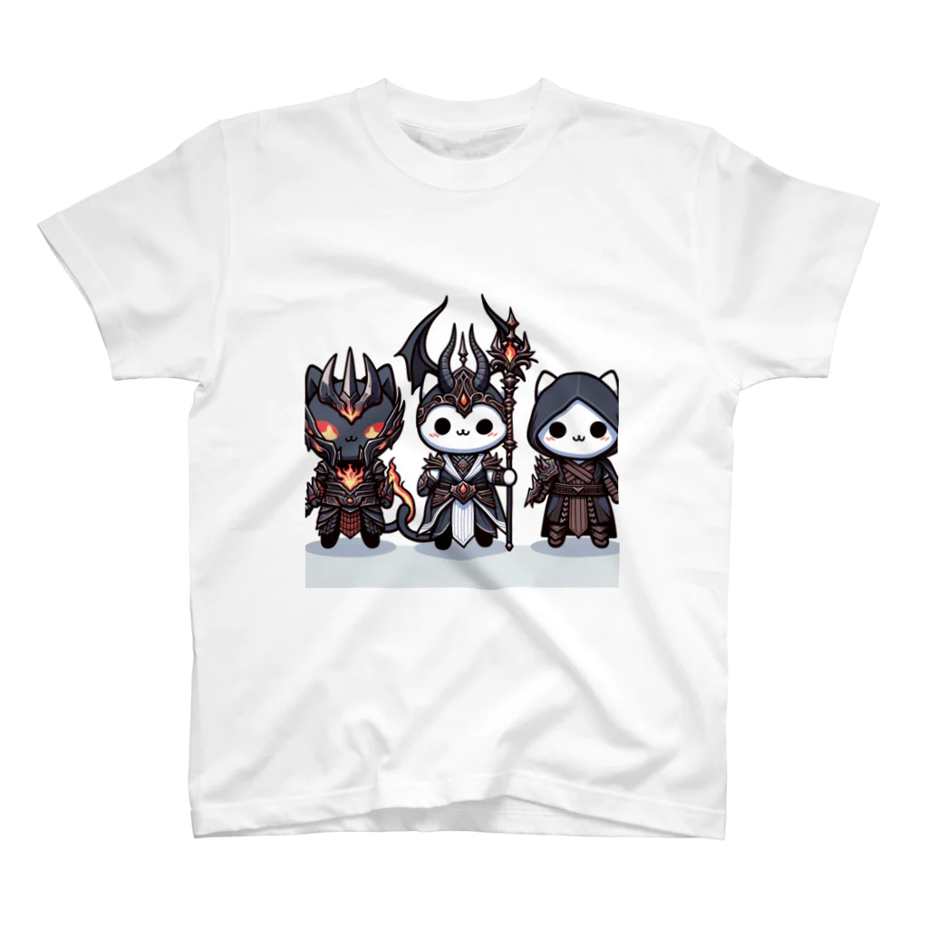 にゃんラボの魔王にゃんこと側近にゃんこ スタンダードTシャツ