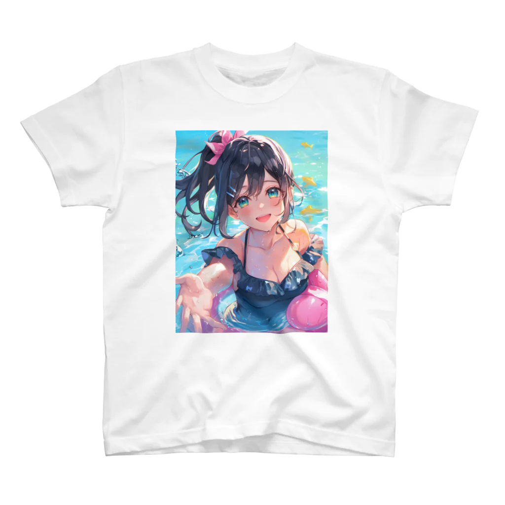 雪見ひよの🐬黒髪女子と水着デート☀️ スタンダードTシャツ