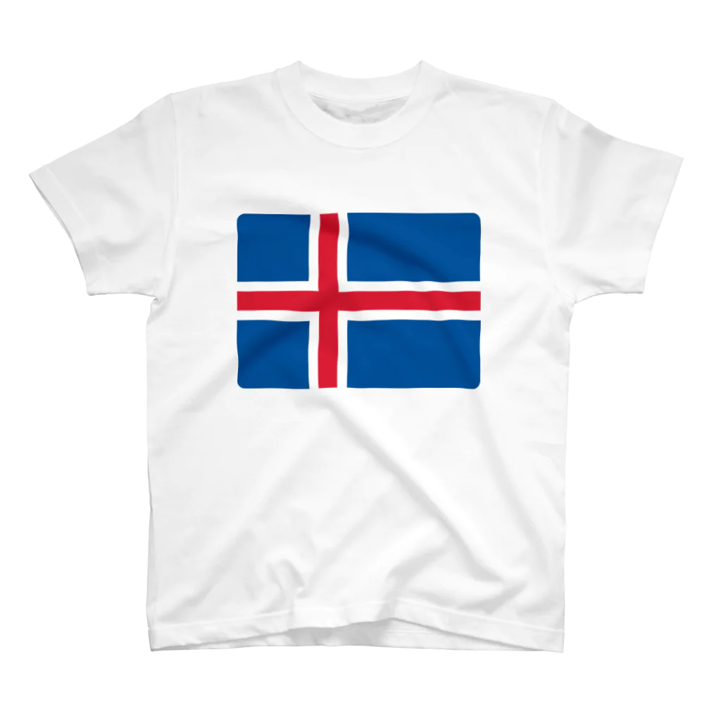 お絵かき屋さんのアイスランドの国旗 Regular Fit T-Shirt