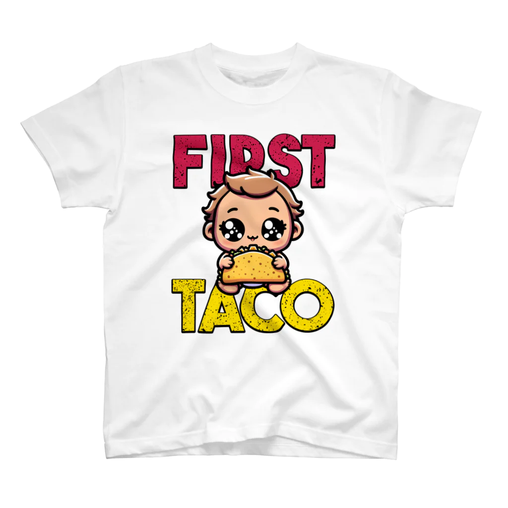 Stylo Tee Shopの赤ちゃんの初めてのタコス スタンダードTシャツ